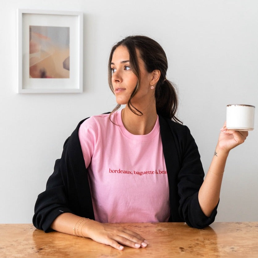 Bordeaux, Baguette and Beau Pink Tee